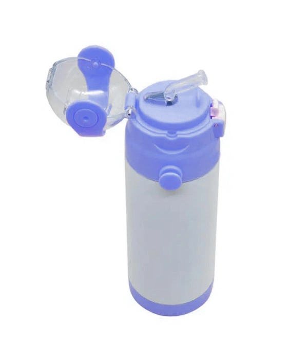 Kids School Water Bottle with Name or Photo - Blue