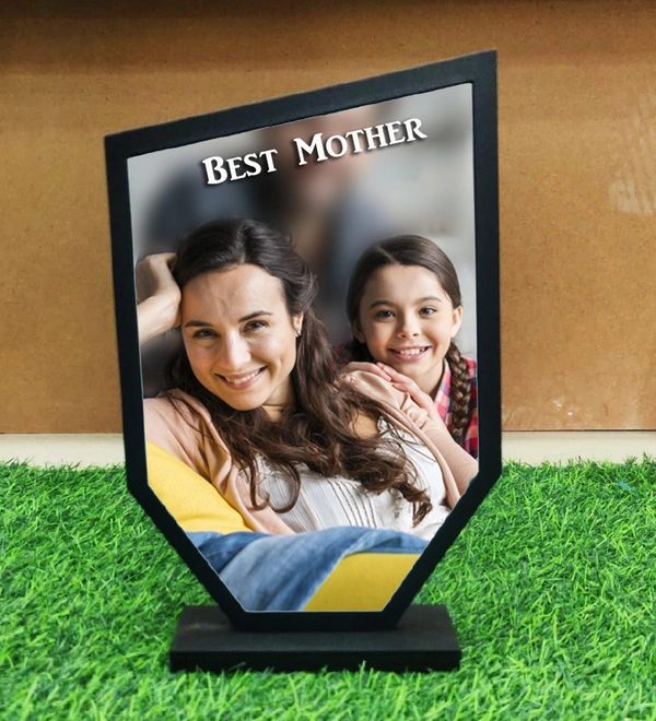 Wooden Trophy Photo Frame with Print  - 8x5