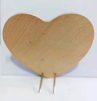 Heart Shaped Laser engraved Gift Photo Print Wooden frame - 7x7 Heart