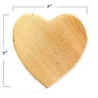 Heart Shaped Laser engraved Gift Photo Print Wooden frame - 7x7 Heart