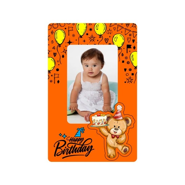 Personalized Fridge Magnet with Photo Print - 2.3"X3.7", Birthday Gift