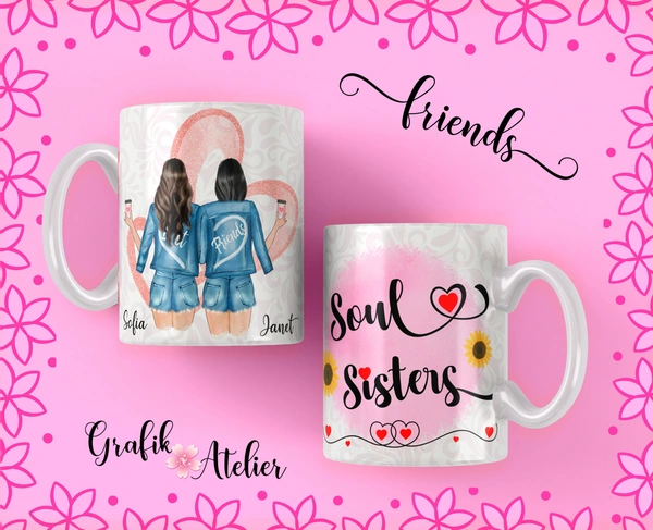 Friendship Gift Coffee Mug  - 330 ML, White