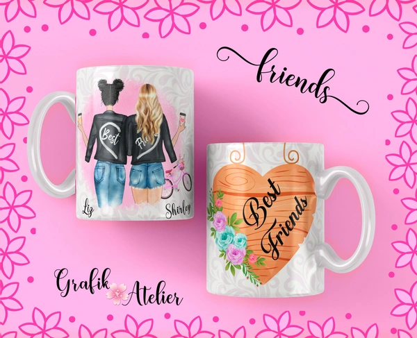 Friendship Gift Coffee Mug  - 330 ML, White