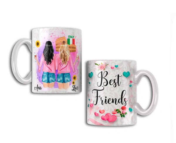 Friendship Gift Coffee Mug  - 330 ML, White