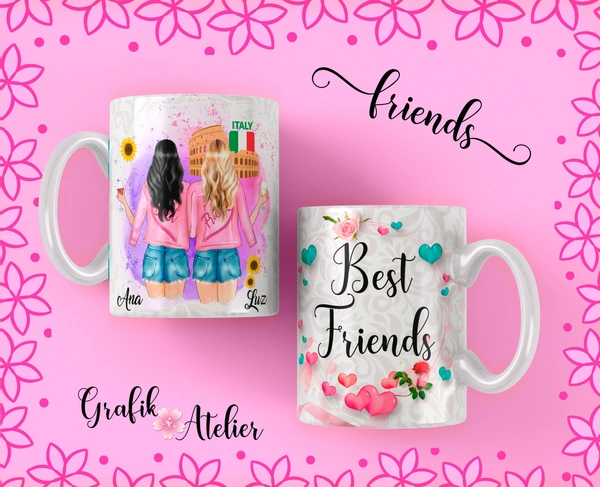 Friendship Gift Coffee Mug  - 330 ML, White