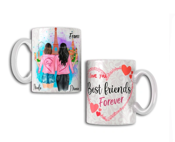 Friendship Gift Coffee Mug  - 330 ML, White