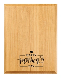 Laser engraved wooden Personalized Gift for Mother's day - 8x6 inch, Massage