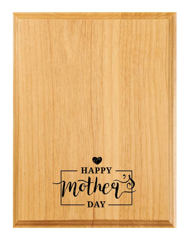 Laser engraved wooden Personalized Gift for Mother's day - 8x6 inch, Massage
