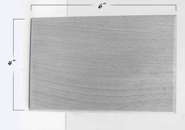 Personalized Laser Engraved Wood Plaque for Father's day gift - 4x6 Inch, 12 MM