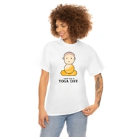 Yoda Day T-Shirts for Men and Women - Large, Round Neck with Cute Baba Logo