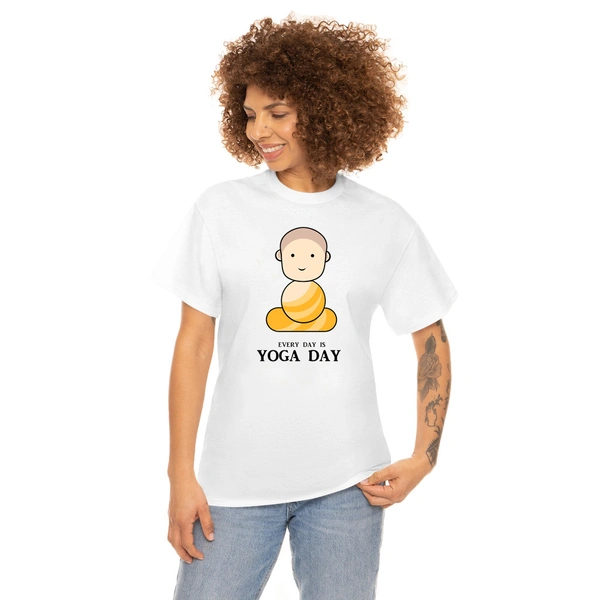 Yoda Day T-Shirts for Men and Women - Large, Round Neck with Cute Baba Logo