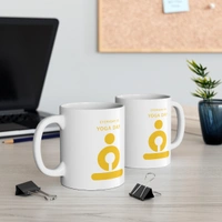 Yoga Day Coffee Mug - White