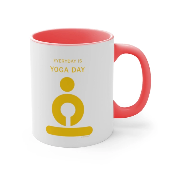 Yoga Day Coffee Mug - Inner Color
