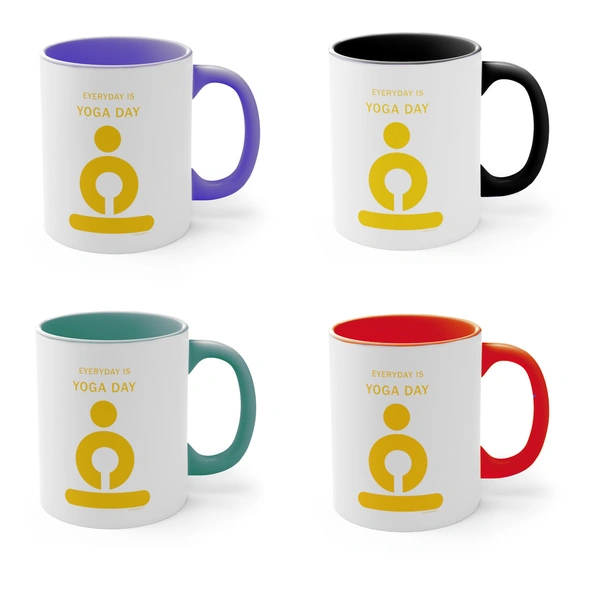 Yoga Day Coffee Mug - Inner Color