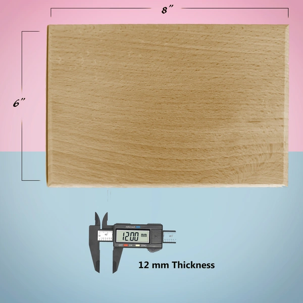 Laser engraved Gift Photo Print Wooden frame for Birthday Gift - 8x6 inch
