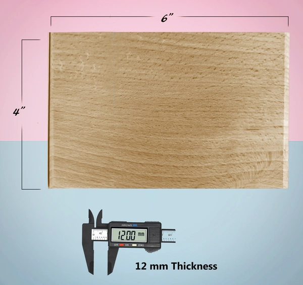 Laser engraved Gift Photo Print Wooden frame for Birthday Gift - 4x6 inch