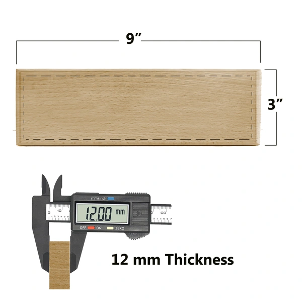Personalized Laser Engraved Wooden Name Plate - 9x3 inch