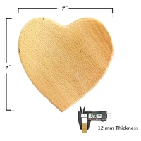 Heart Shaped Laser engraved Gift Photo Print Wooden frame - 7x7