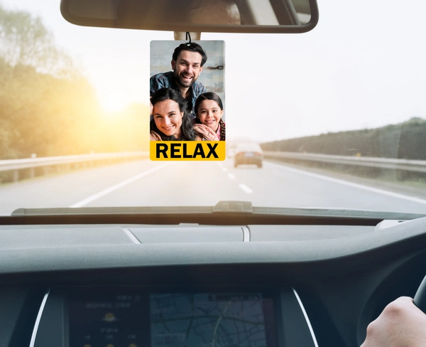 Personalize Car Hnaging for a relxed mind - 3.5x2.25 inch