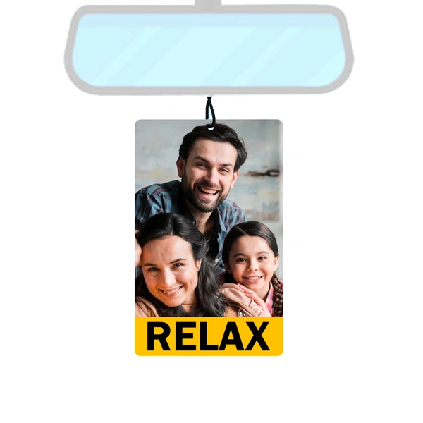 Personalize Car Hnaging for a relxed mind - 3.5x2.25 inch