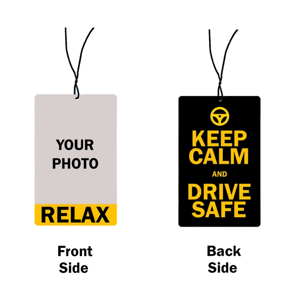 Personalize Car Hnaging for a relxed mind - 3.5x2.25 inch