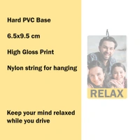 Personalize Car Hnaging for a relxed mind - 3.5x2.25 inch