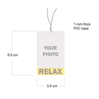 Personalize Car Hnaging for a relxed mind - 3.5x2.25 inch