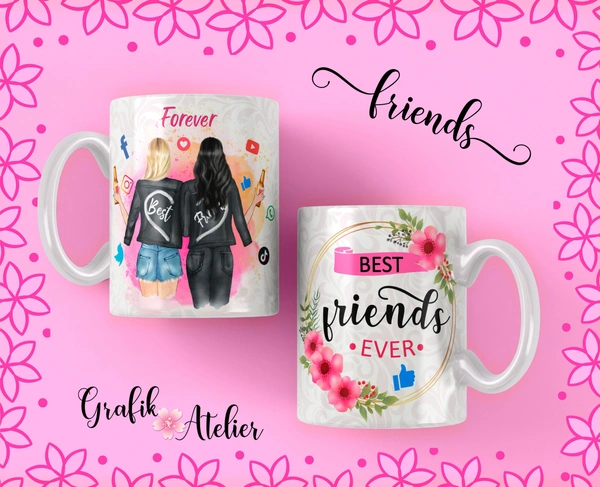 Friendship Day Gift ceramic coffee mug for girls  - A-1