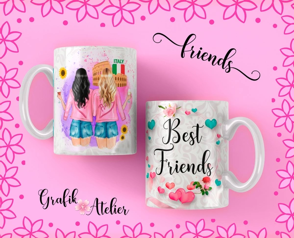 Friendship Day Gift ceramic coffee mug for girls  - A-3