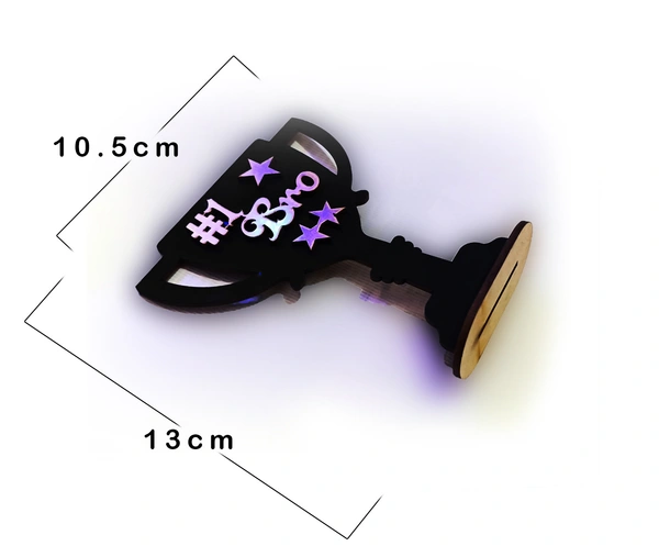 Personalized Rakhi Gift Combo, Rakhi with Table top frame, Photo Rakhi - Metal Heart Rakhi