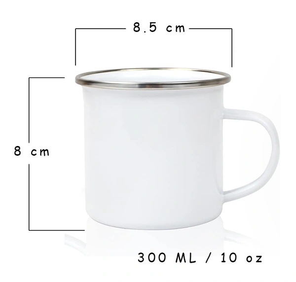Stainless Steel Enamel Mug for Kids, Rakhi Gift, Rakshabandhan gift  - 300 ML, Best Sister