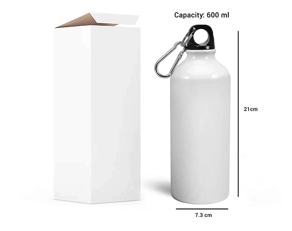 Achchha Gift Personalized metal sipper bottle  - 600 ML