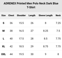 Polo Neck Dark Blue T-shirt Men - Dark blue
