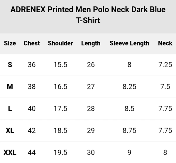 Polo Neck Dark Blue T-shirt Men - Dark blue