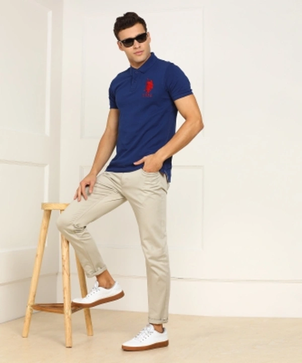 Polo Neck Men T-shirt - Blueprint
