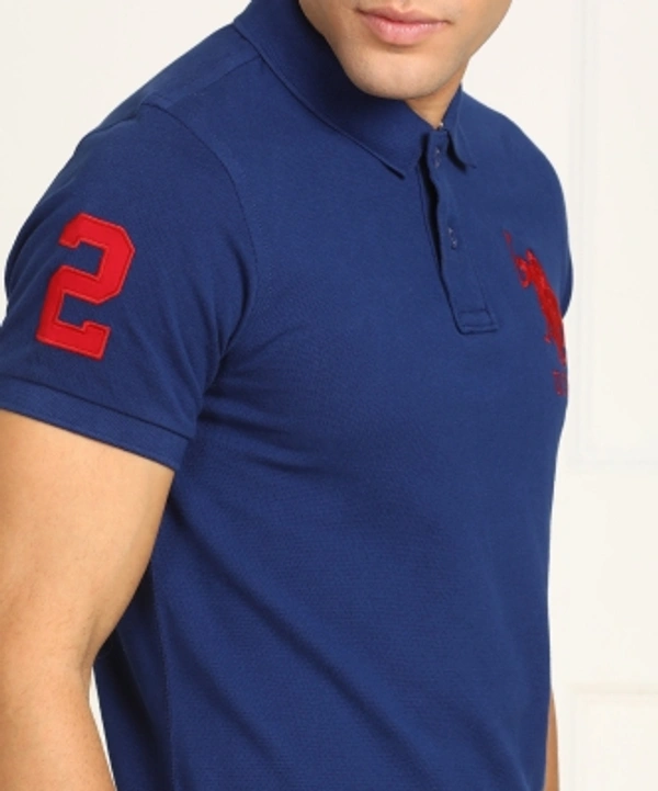 Polo Neck Men T-shirt - Blueprint