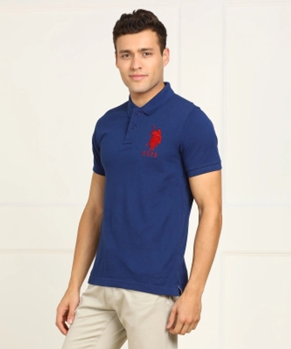 Polo Neck Men T-shirt - Blueprint