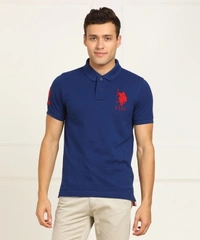 Polo Neck Men T-shirt - Blueprint