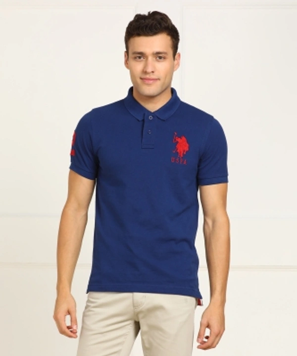 Polo Neck Men T-shirt - Blueprint
