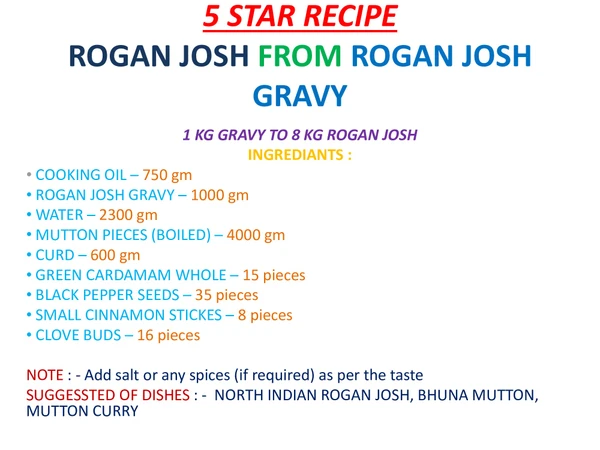 Rogan Josh Gravy