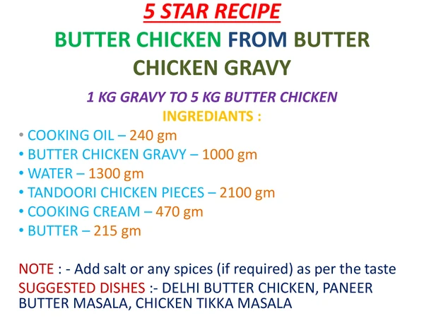 Butter Chicken Gravy