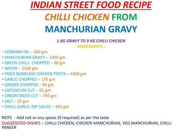 Manchurian Gravy Sauce