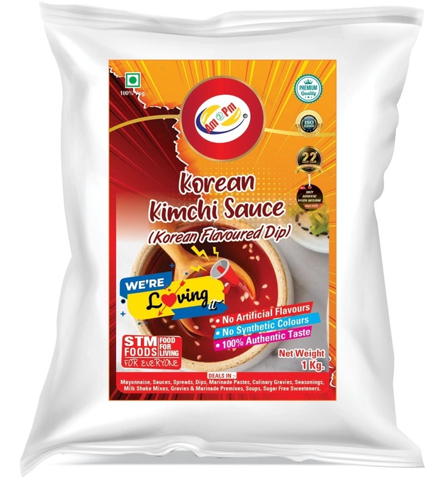 AM2PM Korean Kimchi Sauce - 1 Kg Packet, Red, Liquid, 1 Kg, Sauce