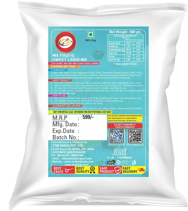 Mix Fruit Sweet Lassi Mix 500 GM