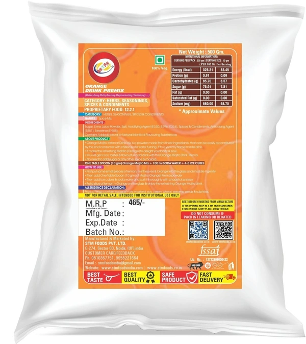 Orange Mojito Mix 500 GM