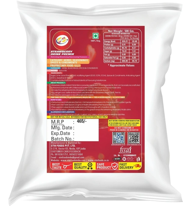 Strawberry Mojito Mix 500 GM