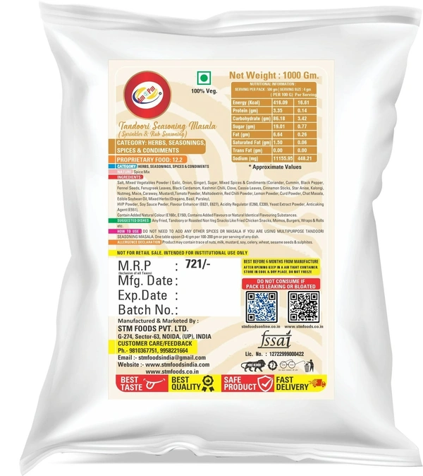 Tandoori Seasoning Masala 