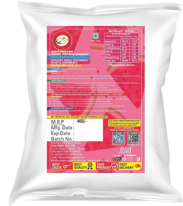 Watermelon Mojito Mix 500 GM