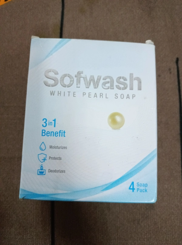 Sofwash White Pearl Soap 4×75g