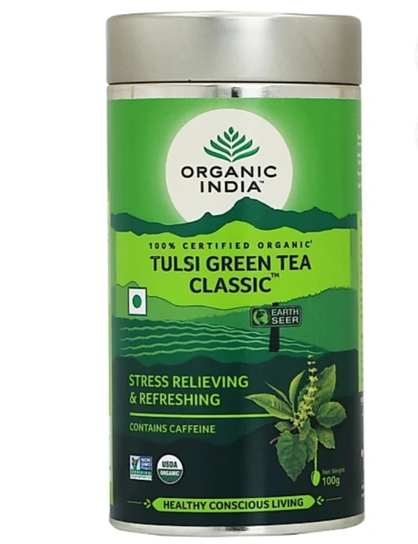 Organic India Classic Tulsi Green Tea, 100 gm